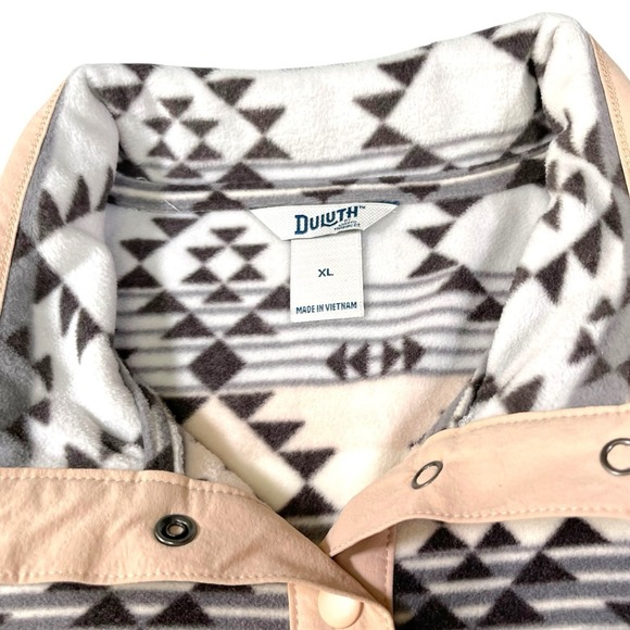 Duluth Trading Company XL Aztec Doubleback Printed Fleece Pullover Southwestern - Picture 10 of 10